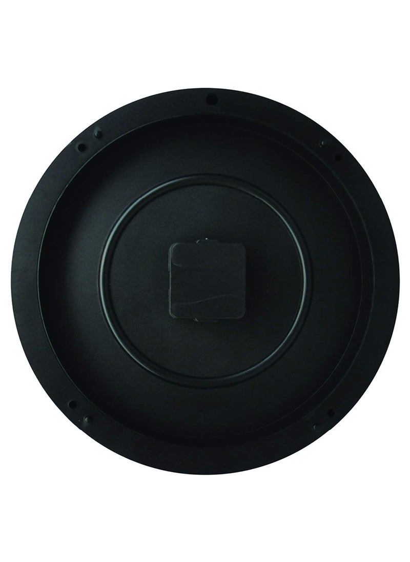 Random Wall Clock For Living Room, Bedroom, Home, Office, Kitchen, Round Shaped Designer Plastic Wall Clock For Home Decor, 12- inch, Black 30 x 30 cm(RC-6470)