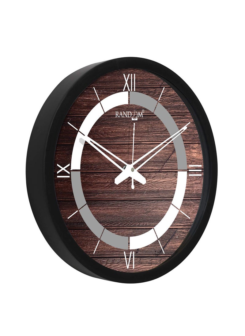 RANDOM 12-inch Plastic & Glass Decorative Wall Clocks for Home,Living Room, Lobby, Kitchen, Plastic Analog Stylish Wall Clock