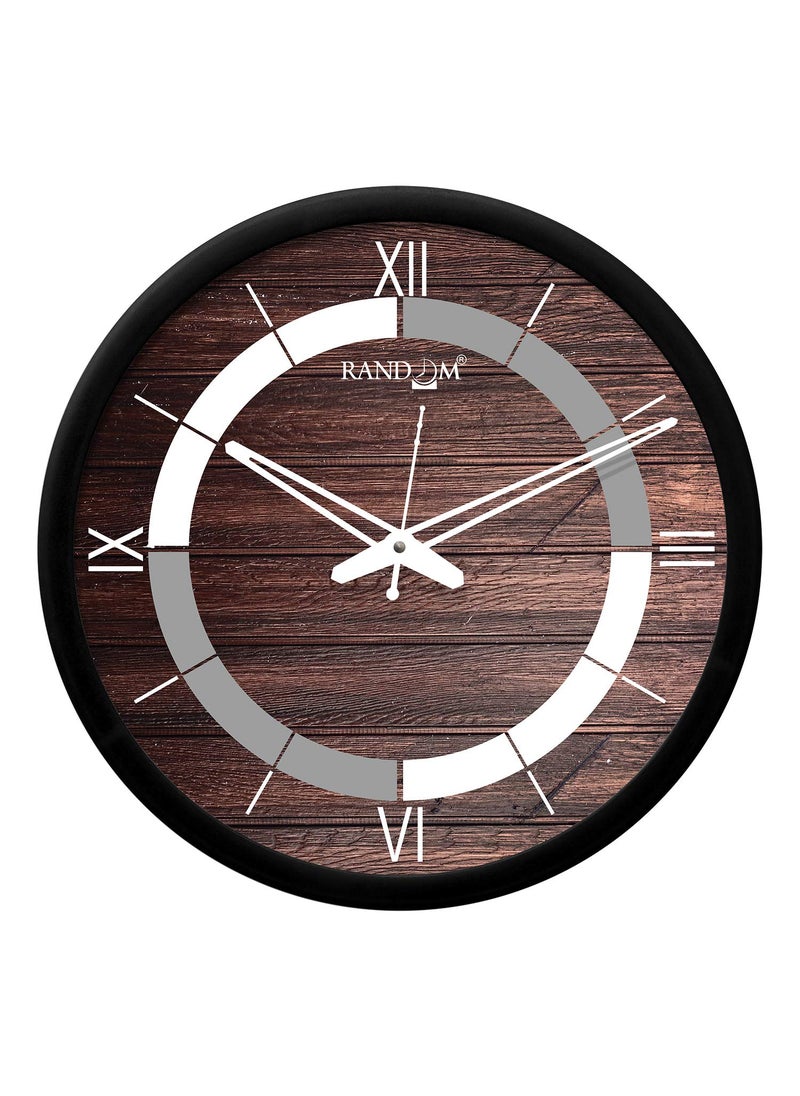 RANDOM 12-inch Plastic & Glass Decorative Wall Clocks for Home,Living Room, Lobby, Kitchen, Plastic Analog Stylish Wall Clock