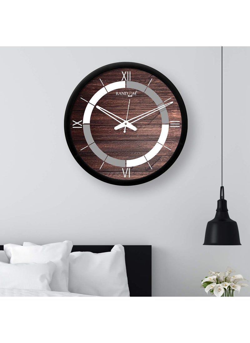 RANDOM 12-inch Plastic & Glass Decorative Wall Clocks for Home,Living Room, Lobby, Kitchen, Plastic Analog Stylish Wall Clock