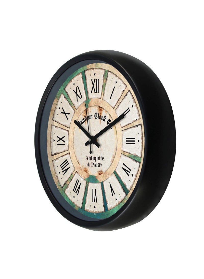 RANDOM Classic (28cm X 28cm) Plastic Wall Clock(Glass Covered)