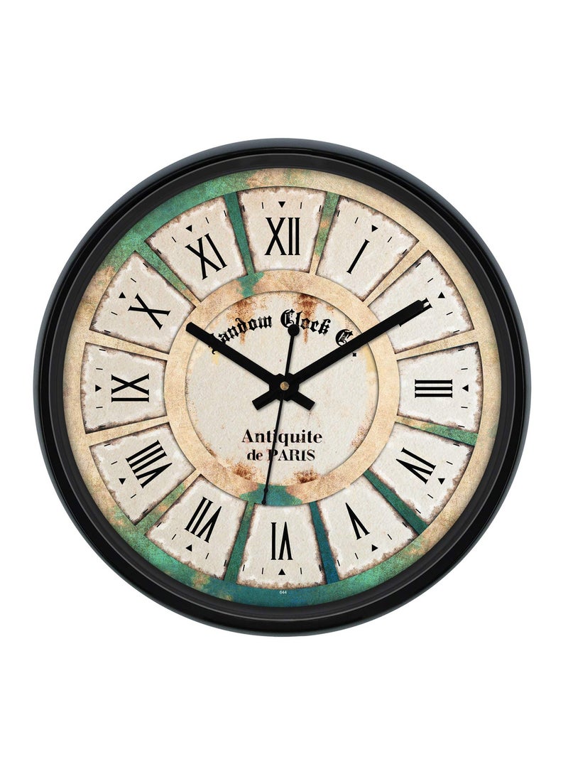 RANDOM Classic (28cm X 28cm) Plastic Wall Clock(Glass Covered)