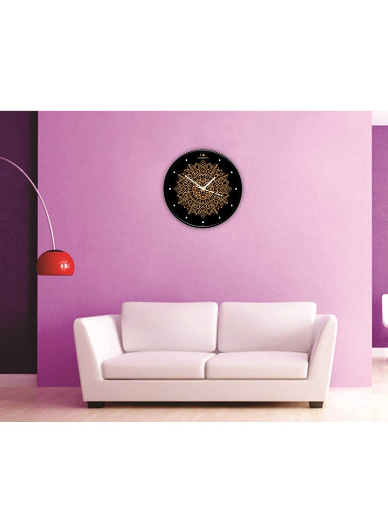 IIK COLLECTION Analogue Round Abstract Theme Plastic Wall Clock for Home, Wall Clock for Kitchen,Wall Clock for Living Room, Bed Room, Office (Multicolour, 12 X 12 inch, 30 cm x 30 cm x 6 cm)