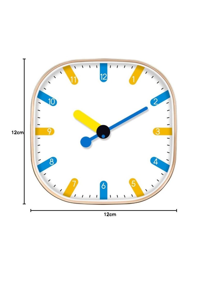 STAR WORK Quartz 12 Inches Premium Wall Clock for Home Stylish Latest Modern Design | Non Ticking Silent Wall Clock - Zero Sound & Disturbance Analog Clock (snap Square Clock)