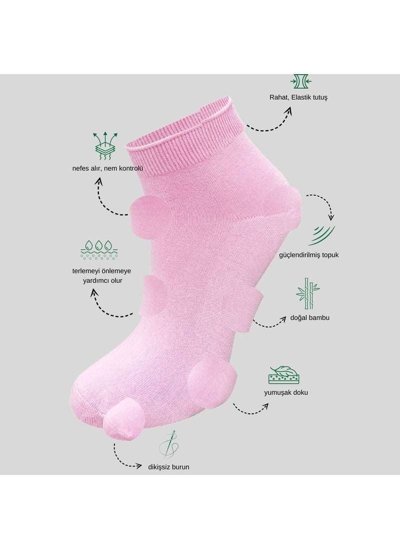 Women's Bamboo Booties (3 Pieces) Invisible Seamless Perfumed Short Summer Women's Socks