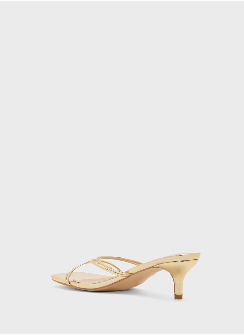 Strappy Backstrap Heel Sandal