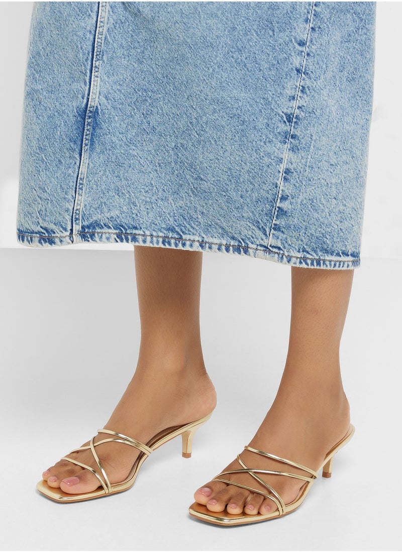 Strappy Backstrap Heel Sandal