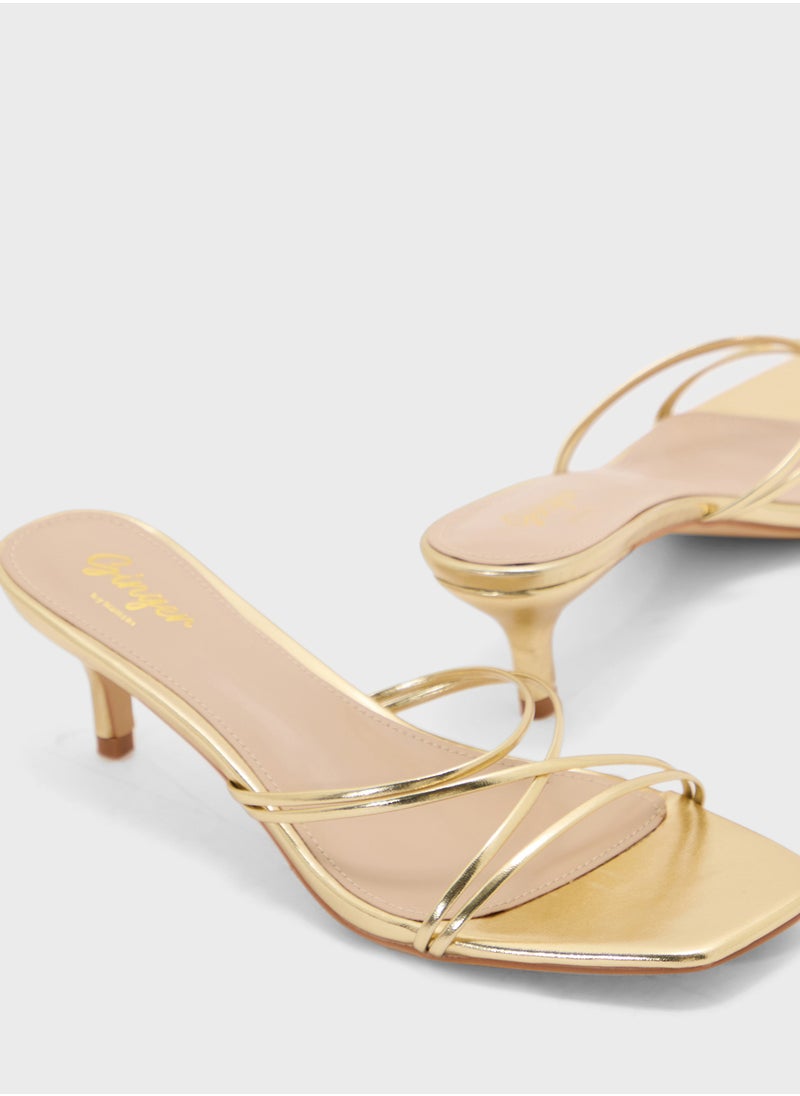 Strappy Backstrap Heel Sandal