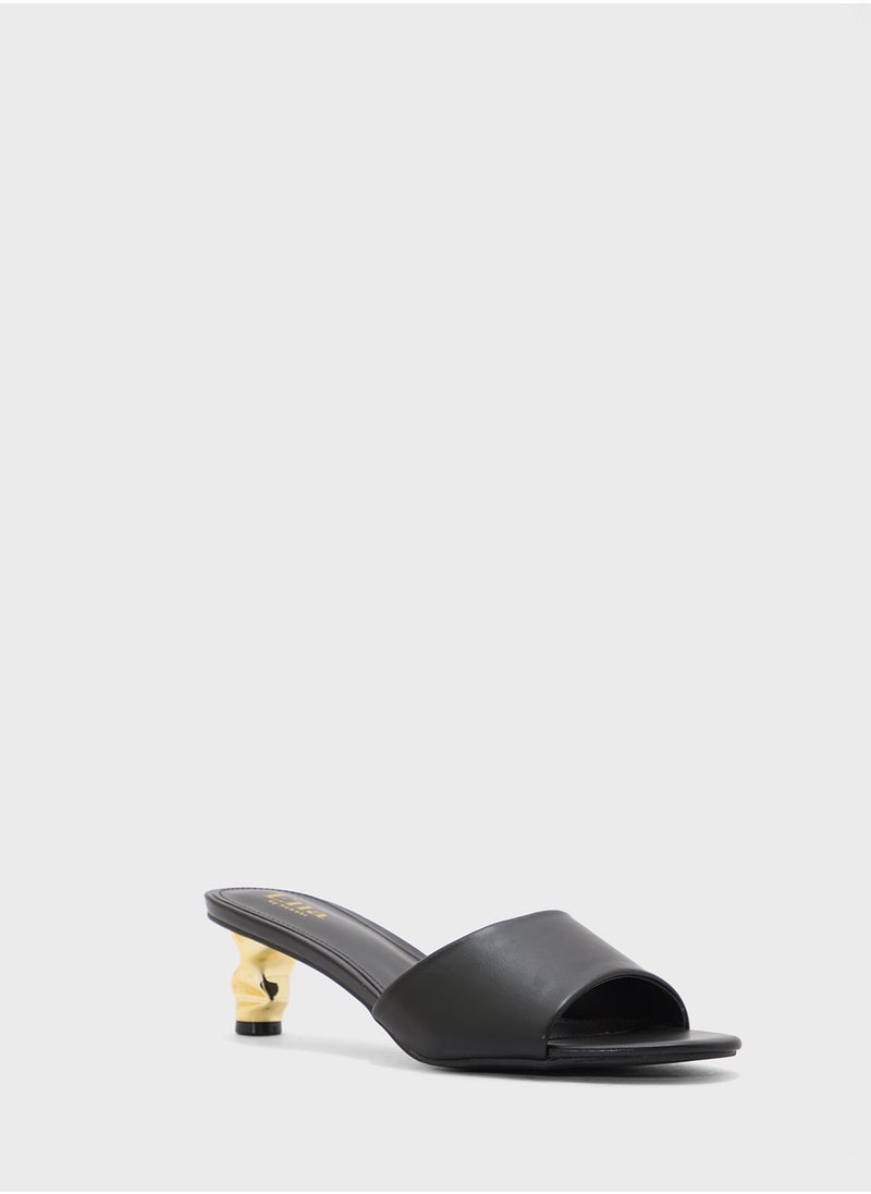 Interest Heel Mule Sandal