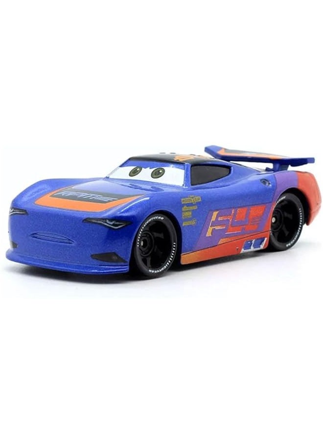 Movies Cars 2 3 Curz Black Storm Jackson McQueen Mater I Screamer Archbishop Giant Wheels Metal Diecast Friction Powered Truck Toy (RPM 64)