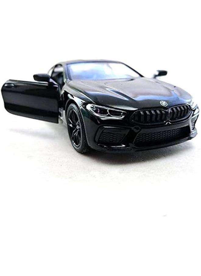 BMW M8 Competition Black Red 5 1:32 Scale Die Cast Metal Model Toy Car w/Pullback Action