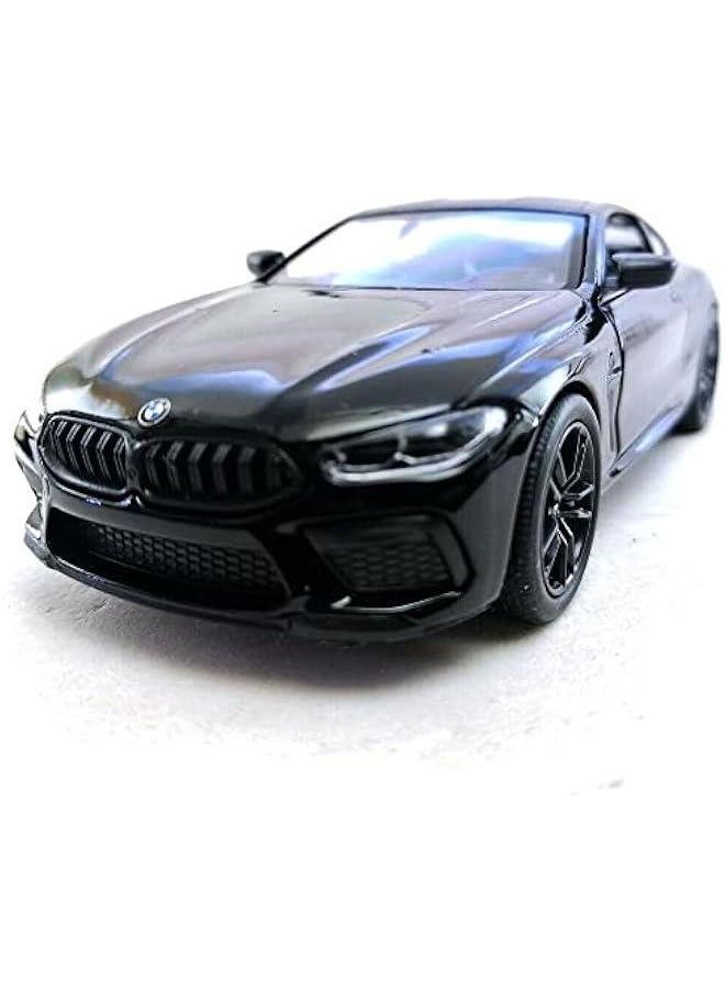 BMW M8 Competition Black Red 5 1:36 Scale Die Cast Metal Model Toy Car w/Pullback Action
