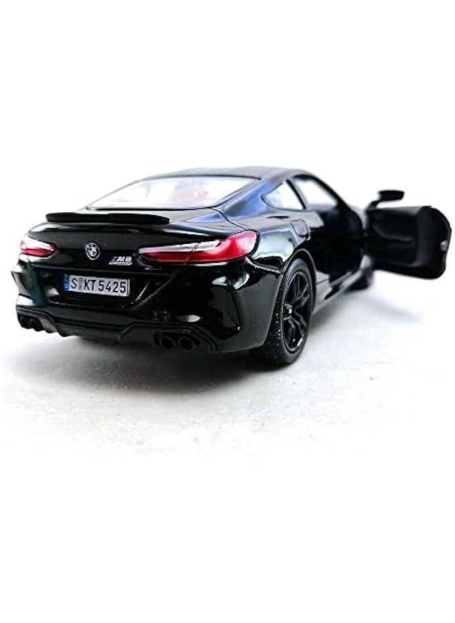 BMW M8 Competition Black Red 5 1:32 Scale Die Cast Metal Model Toy Car w/Pullback Action