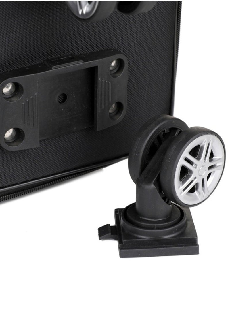 Large-Capacity Foldable Travel Bag with Detachable Wheels & Lock