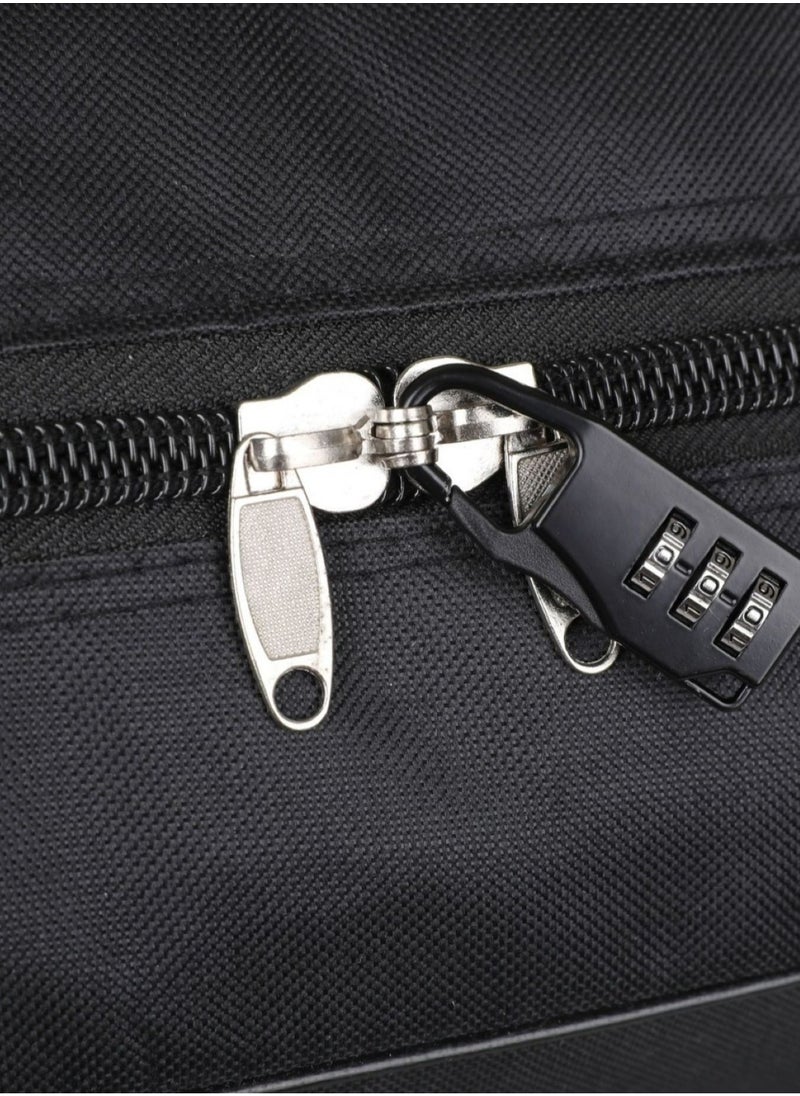 Large-Capacity Foldable Travel Bag with Detachable Wheels & Lock