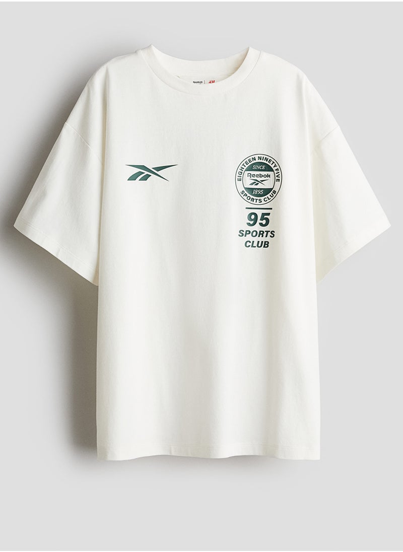Oversized Print-Motif T-Shirt