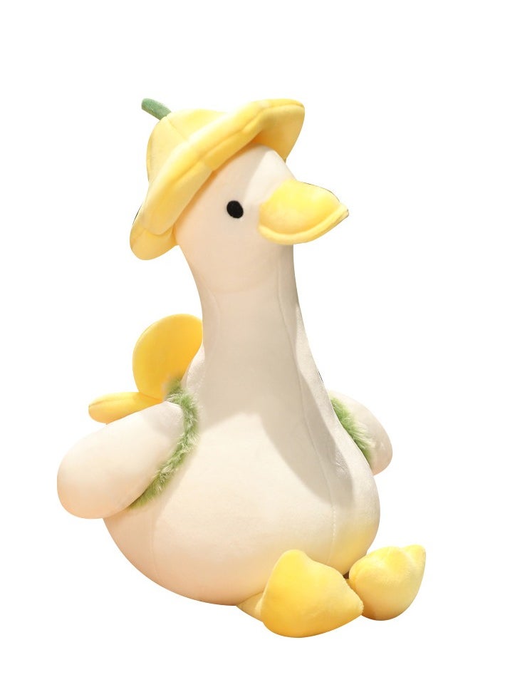 Flower duck doll doll cute duck pillow children cartoon girl birthday gift sleeping pillow