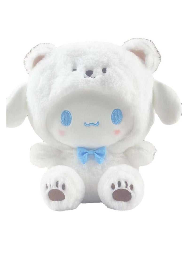 Super soft Cinnamoroll turns into a white bear, cinnamon dog doll plush toy, Kuromi doll rag doll