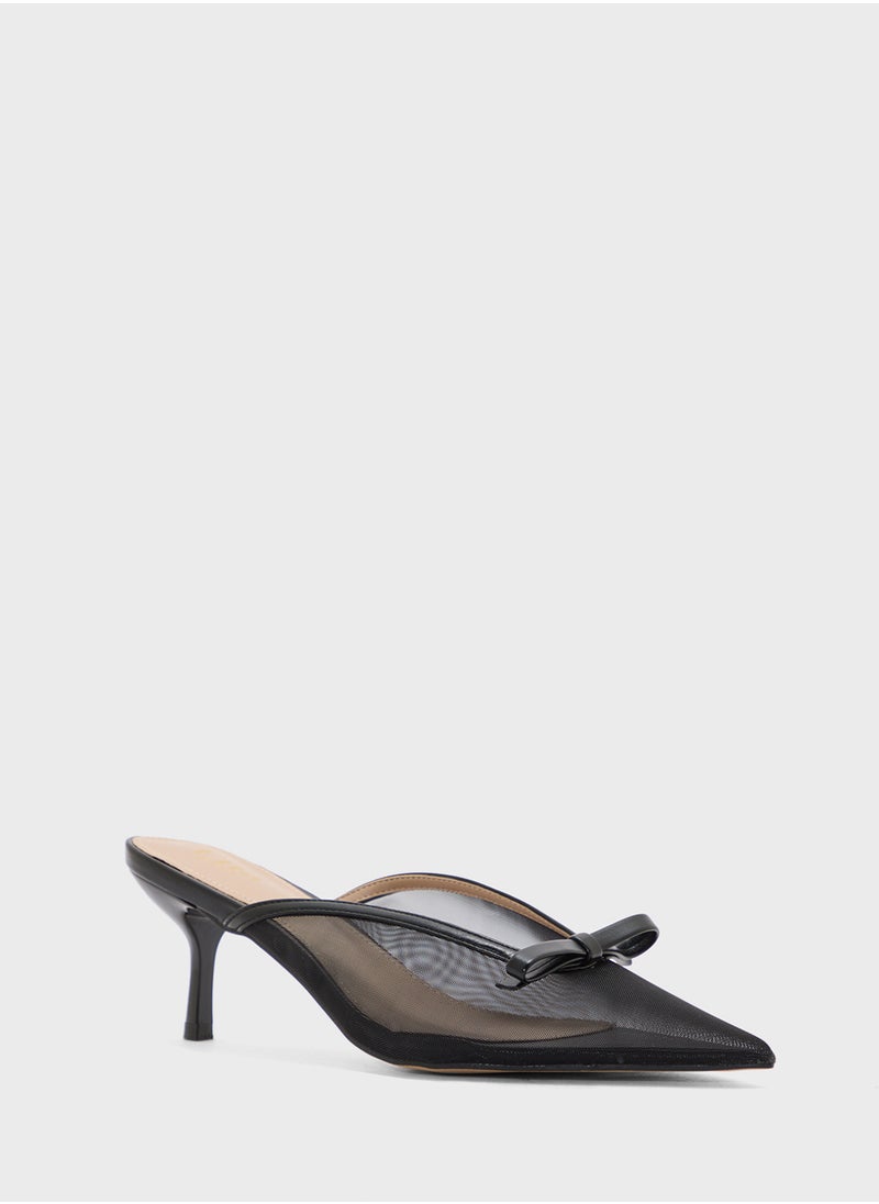Bow Detail Mesh Pump