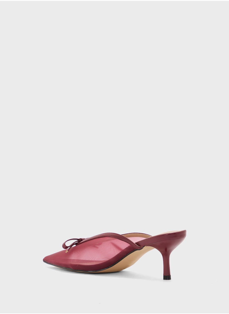 Bow Detail Mesh Pump