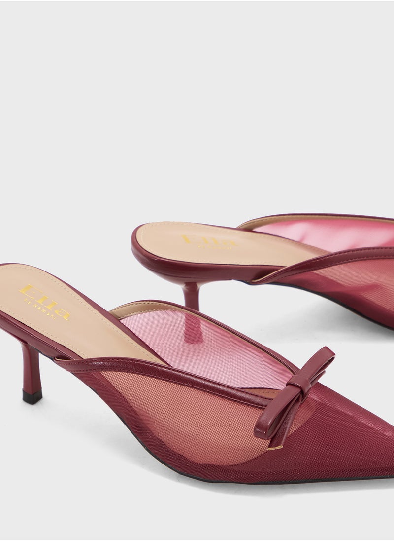 Bow Detail Mesh Pump
