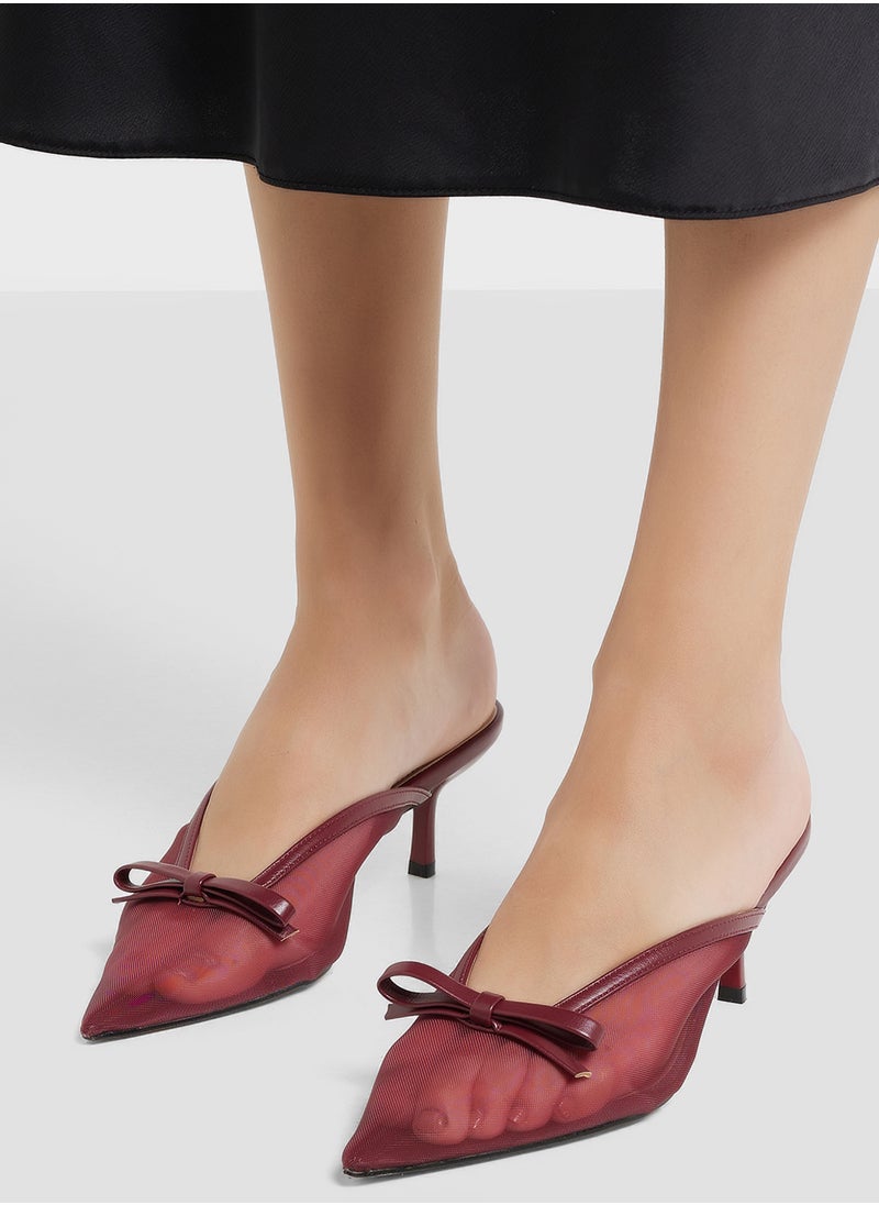 Bow Detail Mesh Pump