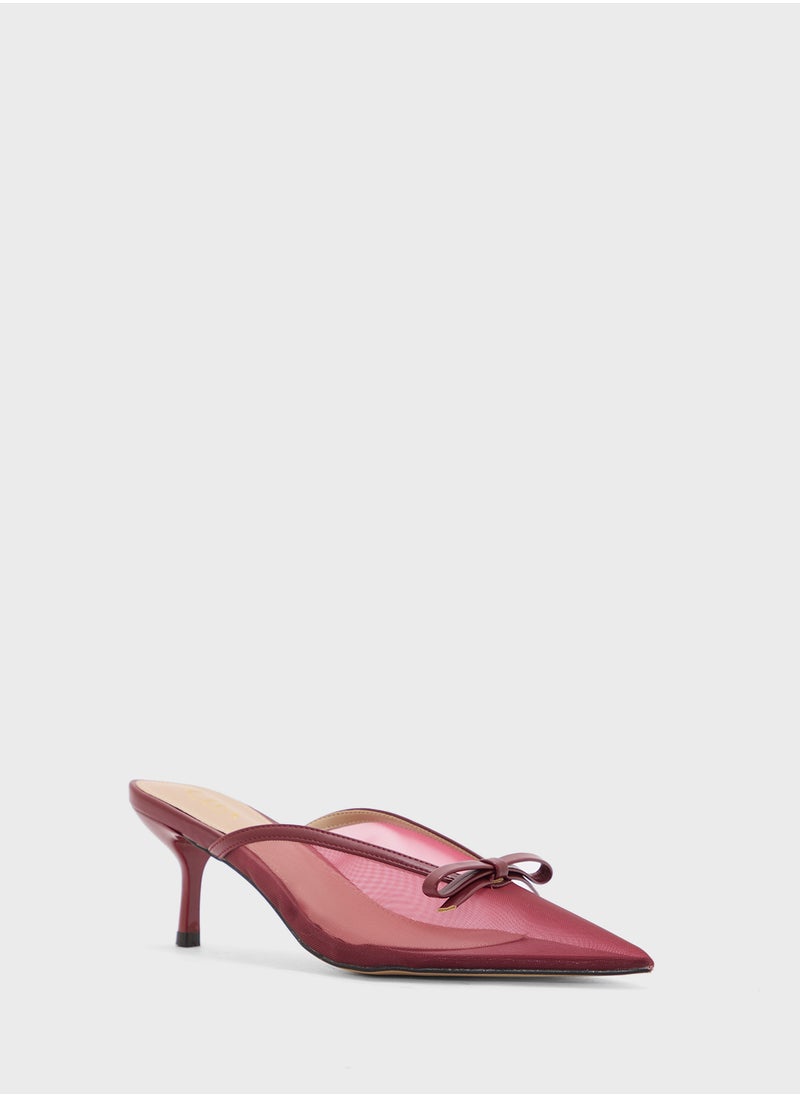 Bow Detail Mesh Pump