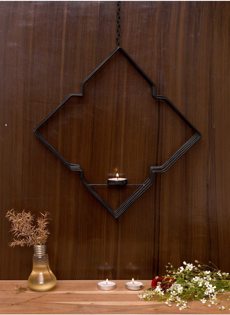 Collectible India Iron Wall Sconce Hanging Tea Light Candle Stand