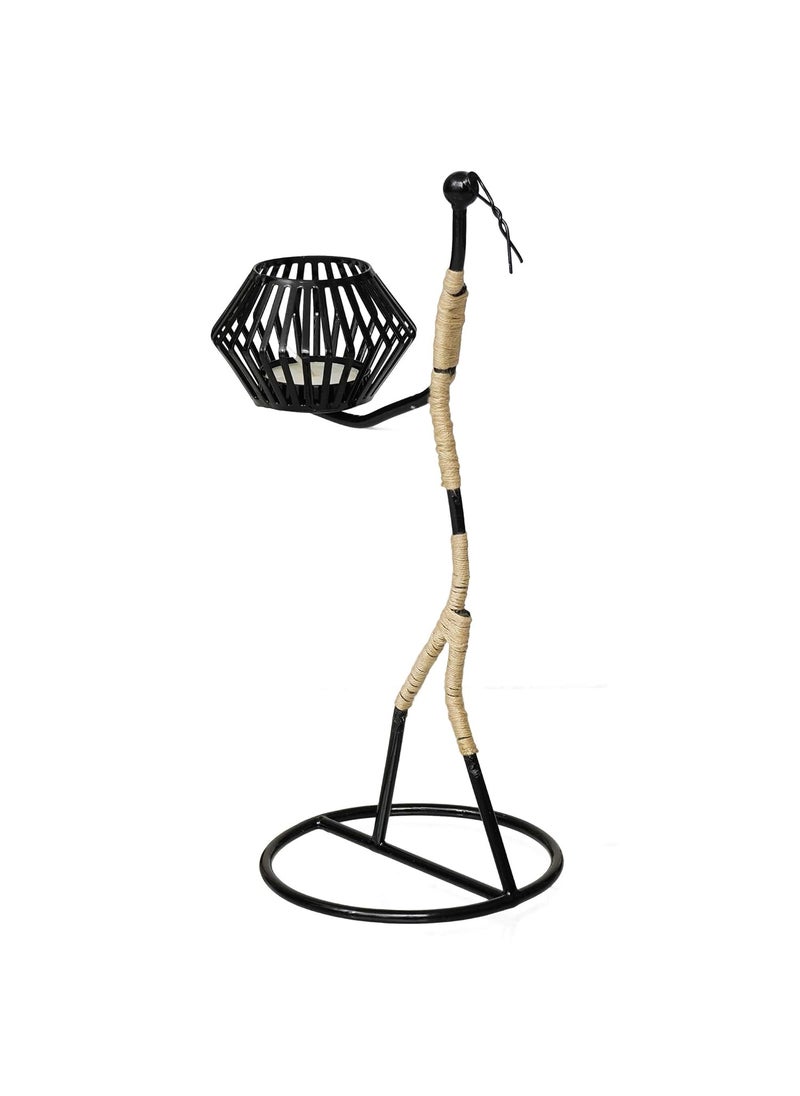 Webelkart Premium Trible Lady Tealight Candle Holder for Home Decor| Candle Holder for Diwali Decoration (11.00 Inches)