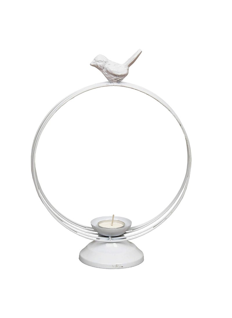 Webelkart Decorative White Birds Tealight Candle Holder for Home Decoration, for Home Room Bedroom Lights Decoration