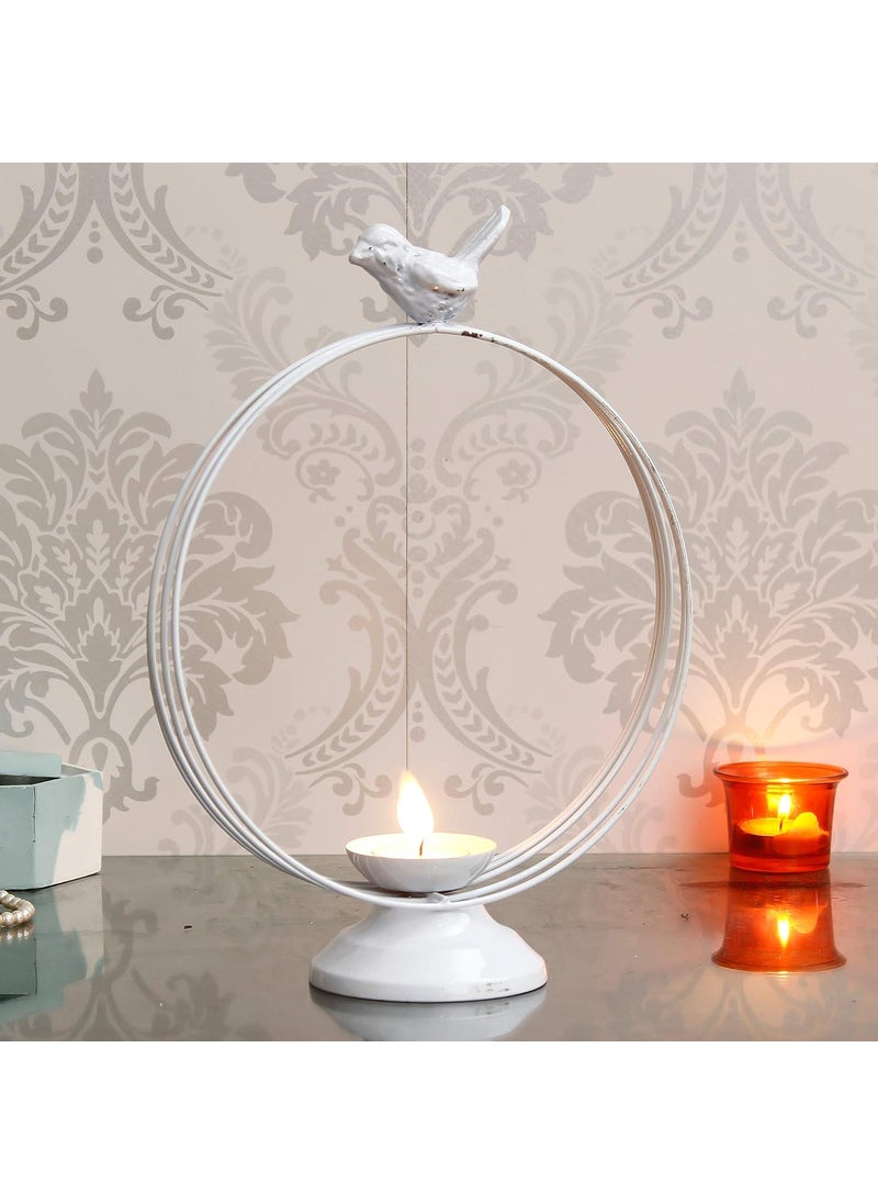 Webelkart Decorative White Birds Tealight Candle Holder for Home Decoration, for Home Room Bedroom Lights Decoration