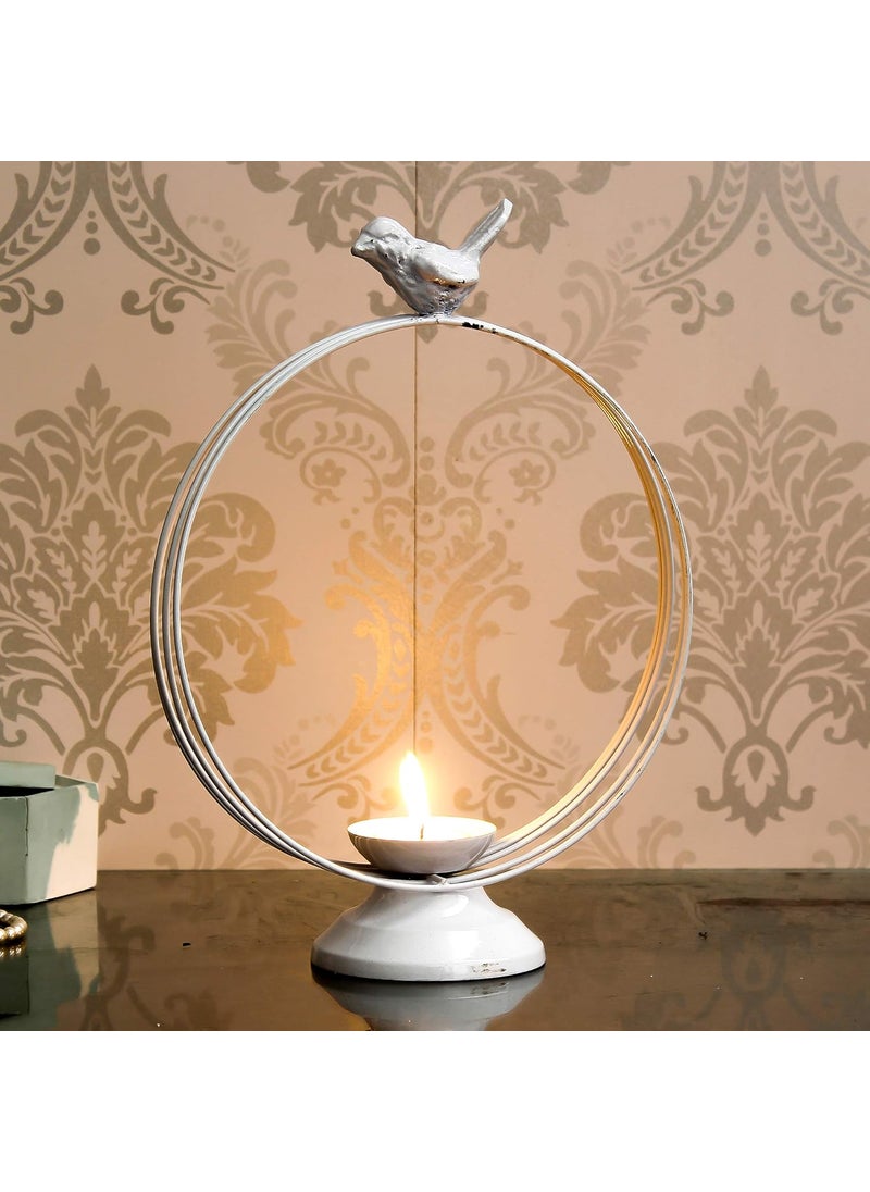 Webelkart Decorative White Birds Tealight Candle Holder for Home Decoration, for Home Room Bedroom Lights Decoration