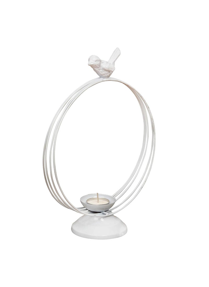 Webelkart Decorative White Birds Tealight Candle Holder for Home Decoration, for Home Room Bedroom Lights Decoration