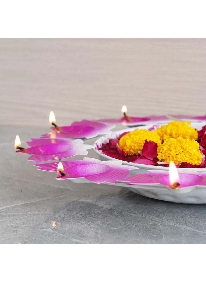 Webelkart Lotus Shape Diya urli Bowl for Home and Pooja Decorations| Urli tealight Candle Holder for Home and Office Decor (14.17