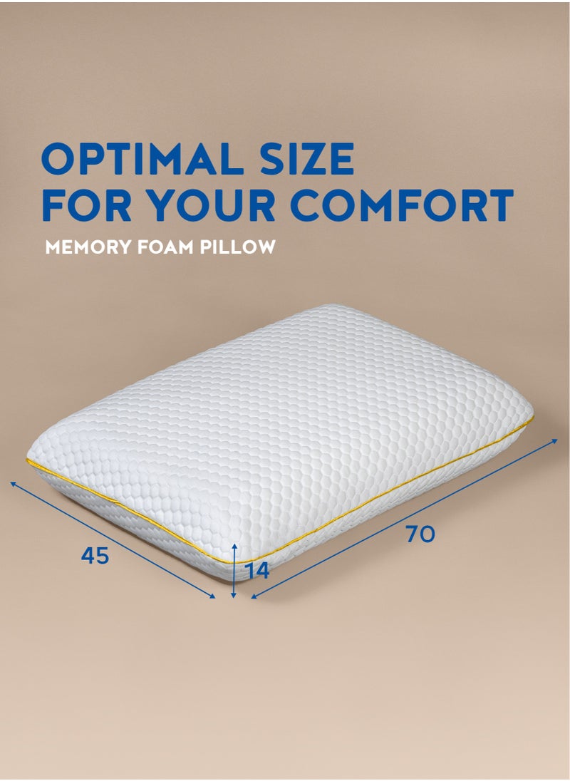 Comforto Royal King Size Memory Foam Pillow 70x45x14 cm