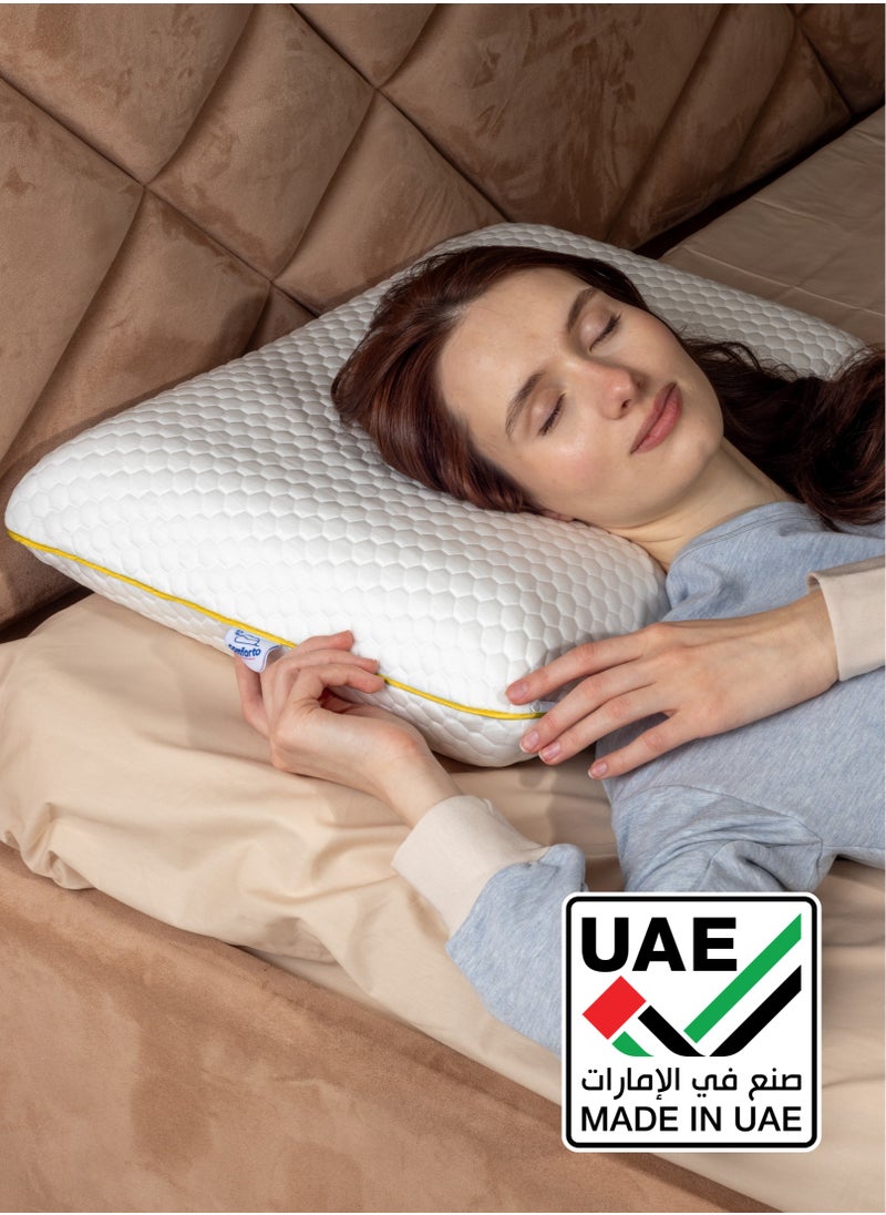 Comforto Royal King Size Memory Foam Pillow 70x45x14 cm