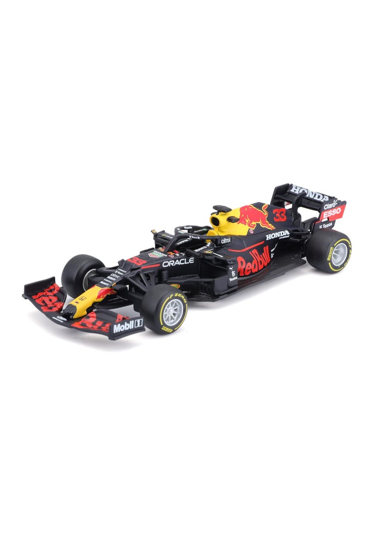 RedBull Burago Racing RB16B Sergio Perez SP #11 Formula 1 2021 W/O Helmet 1:43 Scale Window Box