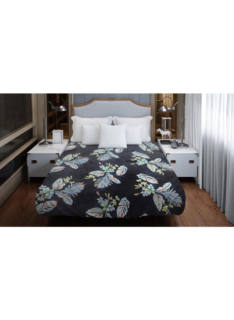 Status Contract Premium Flannel Double Bed Travel Flannel - Luxury Top-Sheet (200 X 235 cm, Multicolour) (Multicolor-33)