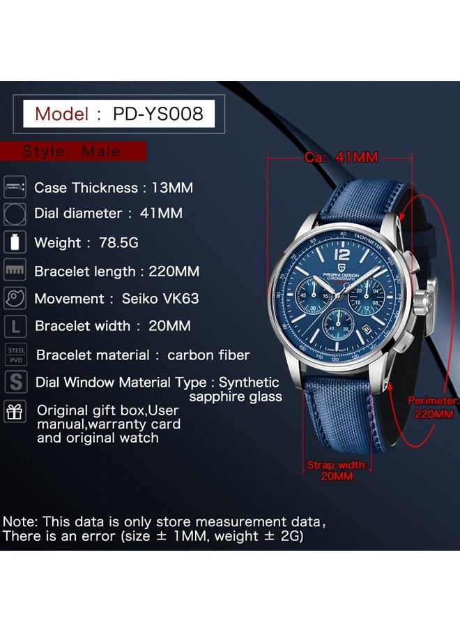 Men's Business High-End Watches Men's Automatic Watches 41mm Stainless Steel Unique Waterproof Mechanical Sports Watches Men's Sapphire Glass With AR Coating PD-YS008
