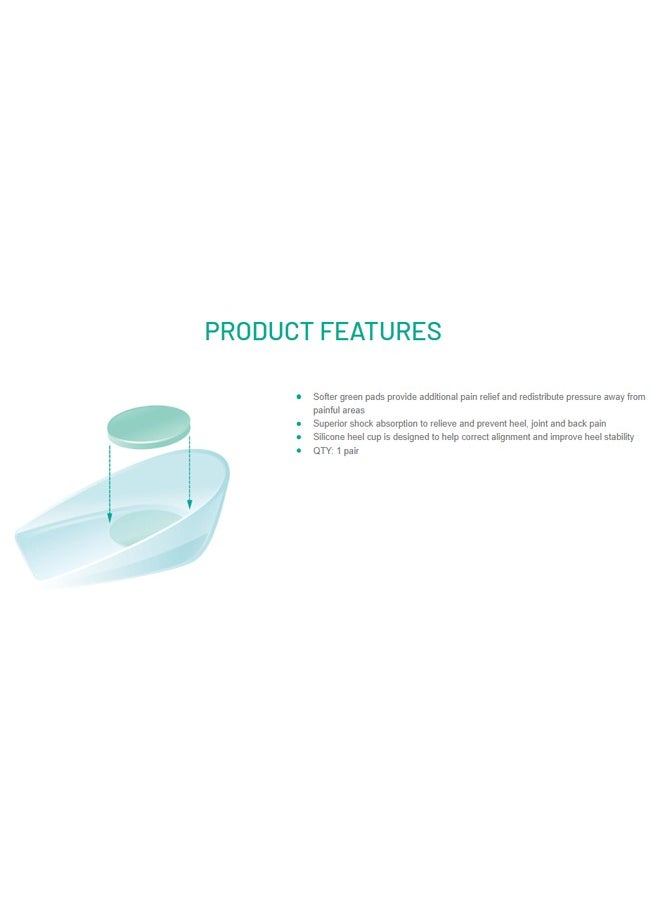 OPPO Silicone Heel Cushion 5454 – Medical-Grade Heel Support for Shock Absorption & Pain Relief