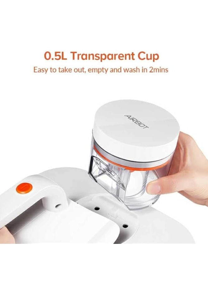 Airbot Dust Mite Vacuum Cleaner UV Disinfection CM900,Mattress Vacuum Cleaner,trong & Safe UV Sterilization Function, LED Intelligent Display Panel, Detachable & Washable Parts - White