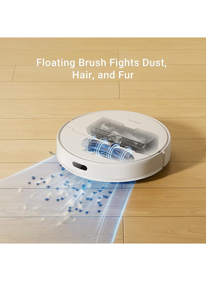 D9 Max Gen 2 Robot Vacuum Cleaner with Mop, 6000Pa Robot Vacuum Cleaner, LDS Navigation, Multiple Maps, Suitable for Floors/Carpets/Pet Hair, WiFi/Alexa/APP Control, 2 Years Warranty 0.01 W D9 MAX Gen2 White