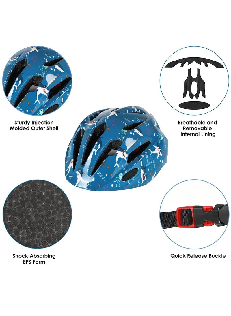 Kids Bike Helmet, Toddler Helmet Adjustable Uni, Toddler Bike Helmet Aged 3-8 Years Old, For Skating, Bike, Scooters and more
