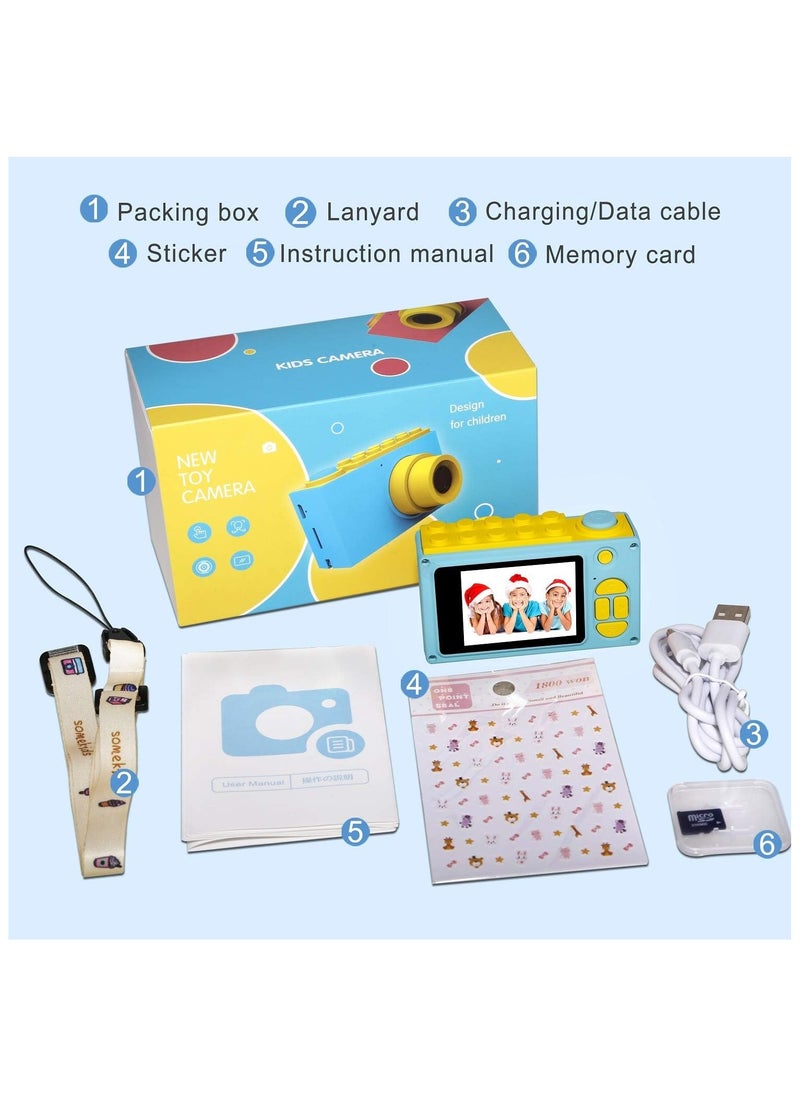Kids Camera 8MP HD Digital Camera for Kids Mini 2 Inch Screen Children's Camera with 32GB SD Card Birthday/ New Year Toys for Kids
