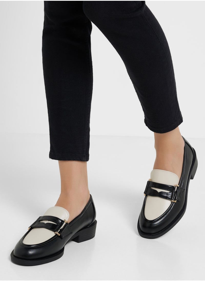 Chunky Color Block Mocassin