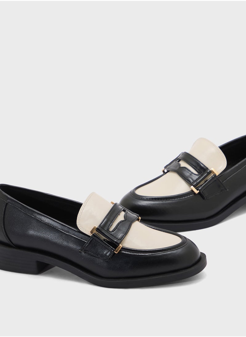 Chunky Color Block Mocassin