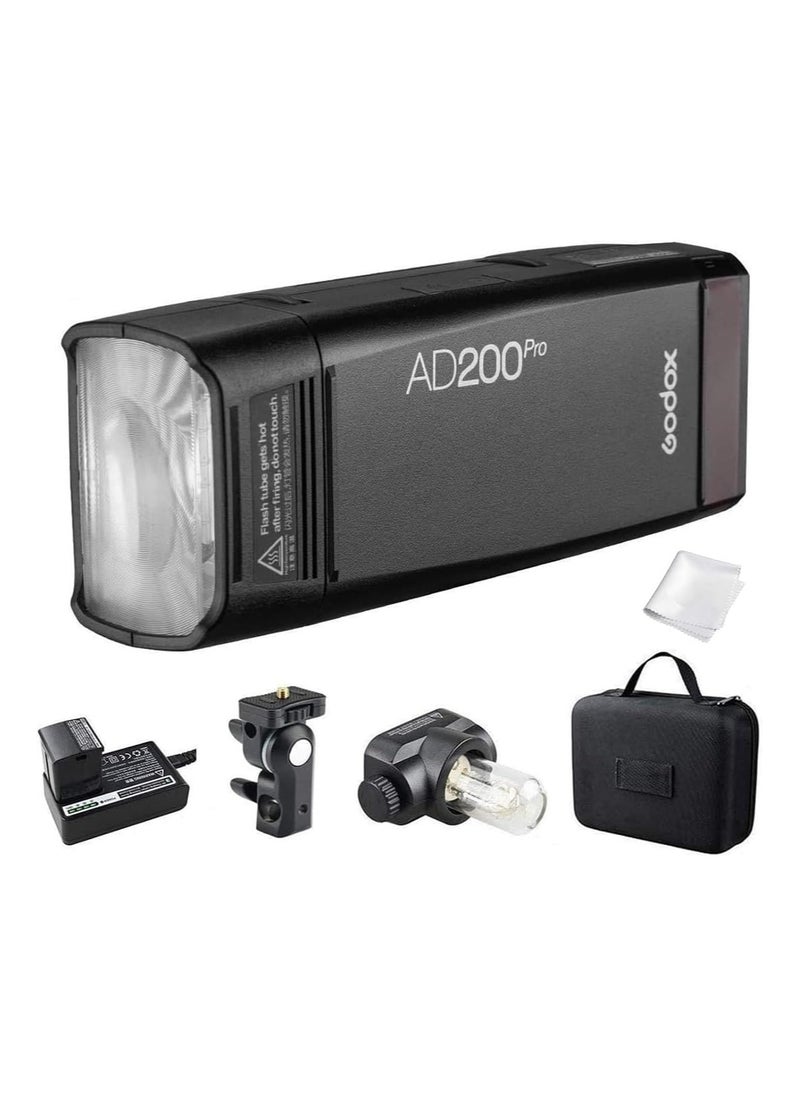 Godox AD200Pro II TTL Pocket Flash | High-Speed Strobe Light | Wireless & Portable Flash | Compatible with Canon, Nikon, Sony, Fuji, Olympus