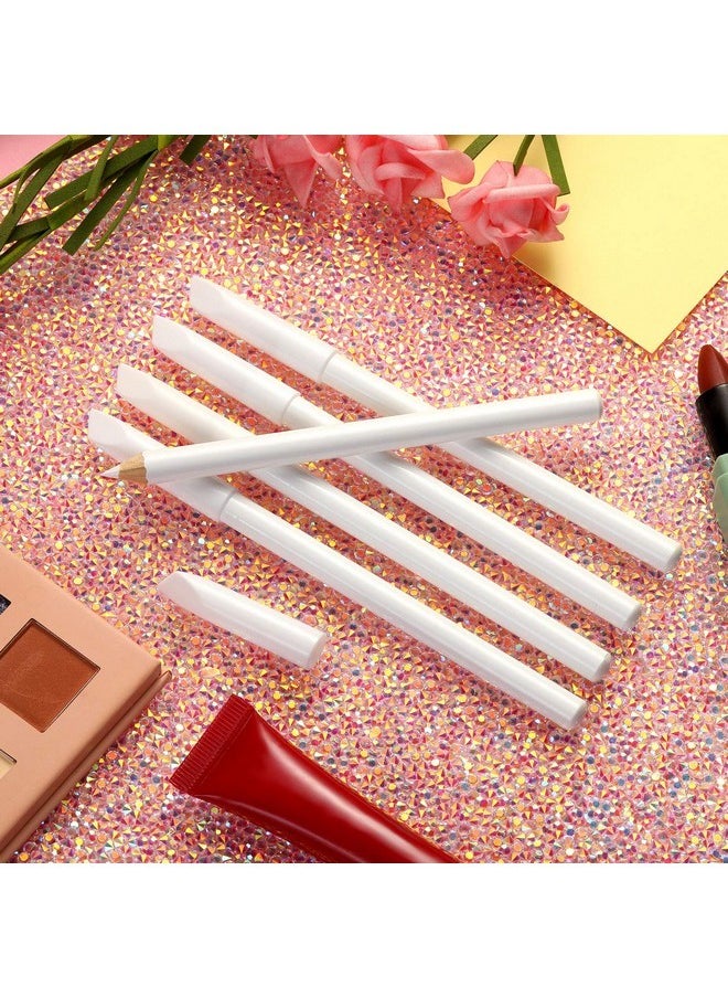 12 Pieces White Nail Pencil 2-In-1 Nail Whitening Pencils French Nail Design Pencils With Cuticle Pusher For Diy Nail Design Manicure Supplies