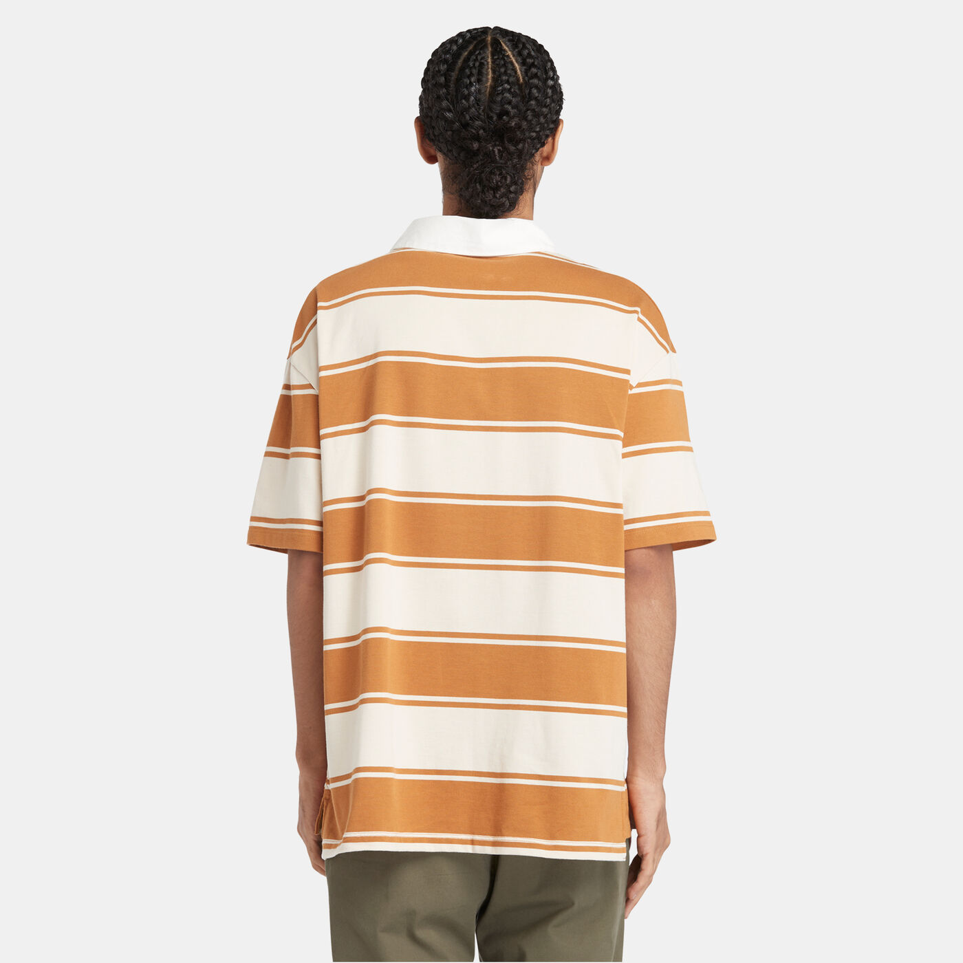 Men's Striped Rugby Polo Shirt