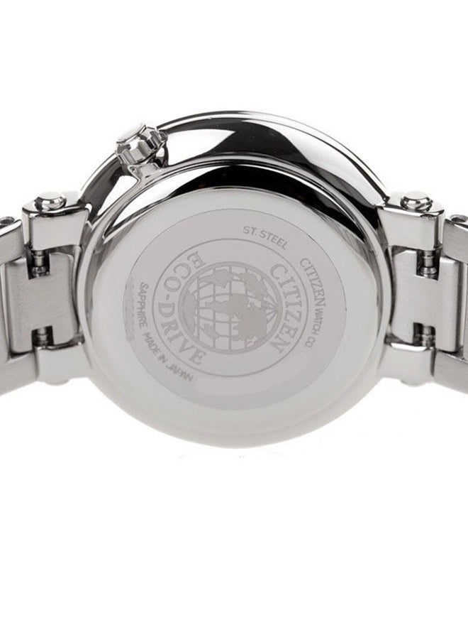 Citizen EW1790-57E Ladies Stainless Steel Eco-Drive Watch - Black Dial Sapphire Mirror Classic Design